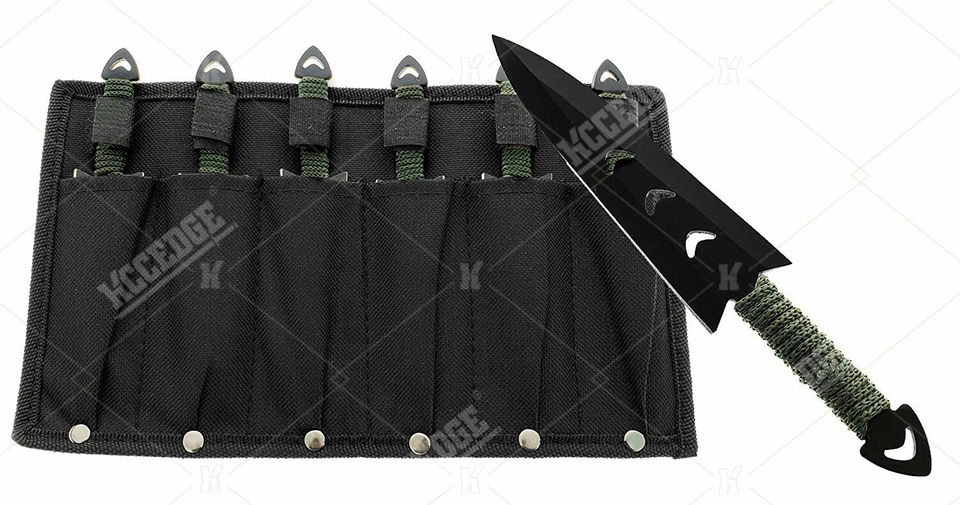 Ninja Knives 6pc Tactical Knives With Leg Sheath Stealth Kit 440 Stainless Steel - Image 3 of 3