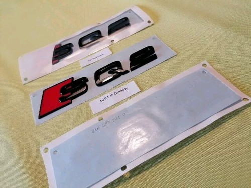 Original Audi SQ2 Schriftzug schwarz Tuning Exclusive Black Edition Emblem - Bild 2 von 7