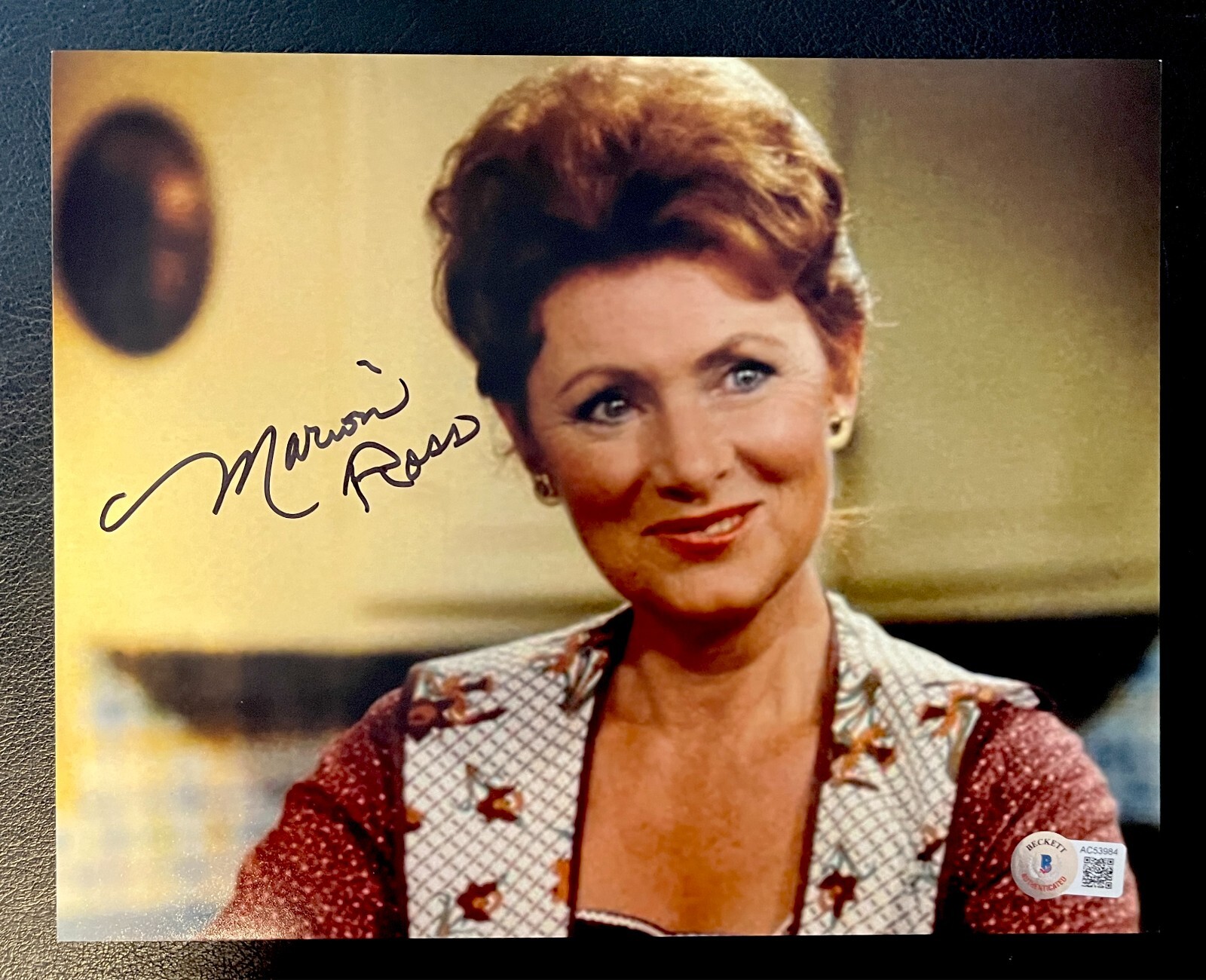 MARION ROSS MRS. CUNNINGHAM HAND SIGEND HAPPY DAYS BECKETT COA BAS