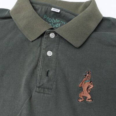 Vintage 90s Scooby Doo Men s Large Fit Polo Shirt 2000 Cartoon Network Studio