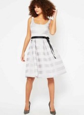 Miss Selfridge Stripe Prom Dress UK 12 RRP £59 JS9 HH 16