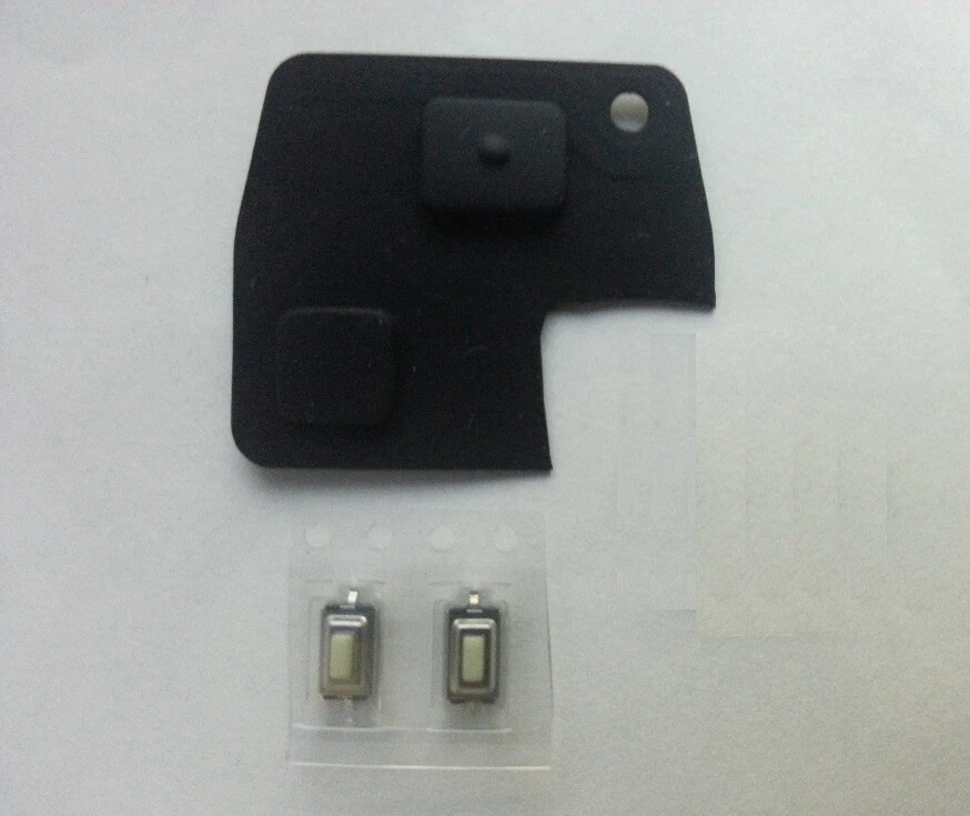 For Toyota Rav4 Yaris MR2 Corolla Avensis 2 Button Key Fob Rubber Pad Repair kit