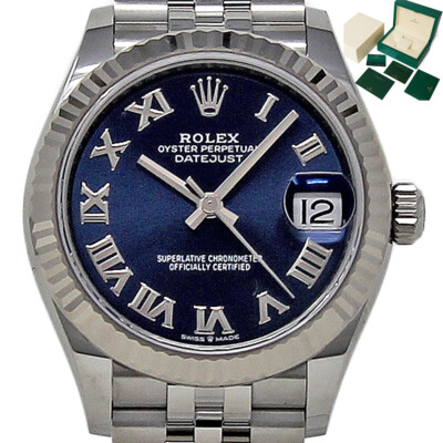 Rolex Datejust 31mm 2021 Steel Gold Blue Roman 278274 B/Paper/5YrWTY #RL559