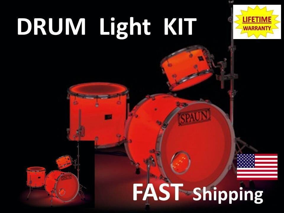 LED Drum Lights - complete kit - Color Changing -or- Solid Color