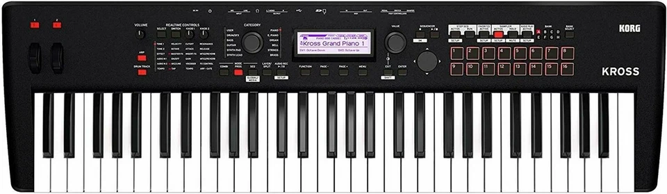 KORG Keyboard Synthesizer KROSS 2-61-MB Cross 61 Key Super Matte Black - Image 2 of 4