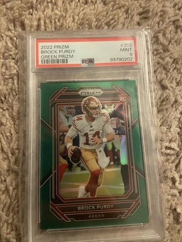 2022 Panini Prizm - Rookies Brock Purdy #353 Green Prizm (RC)