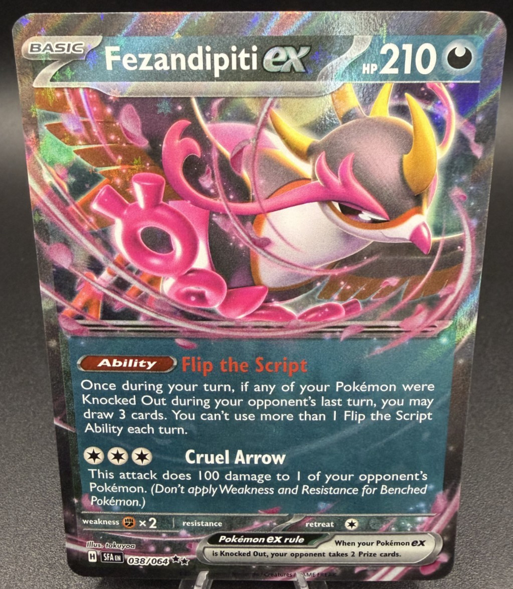 Fezandipiti ex 38/64 Shrouded Fable Double Rare Holo Pokemon TCG NM Ultra Modern