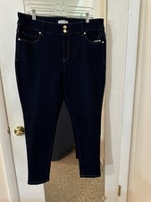 Nine West Skinny Jeans ~ 16W ~ Dark Blue