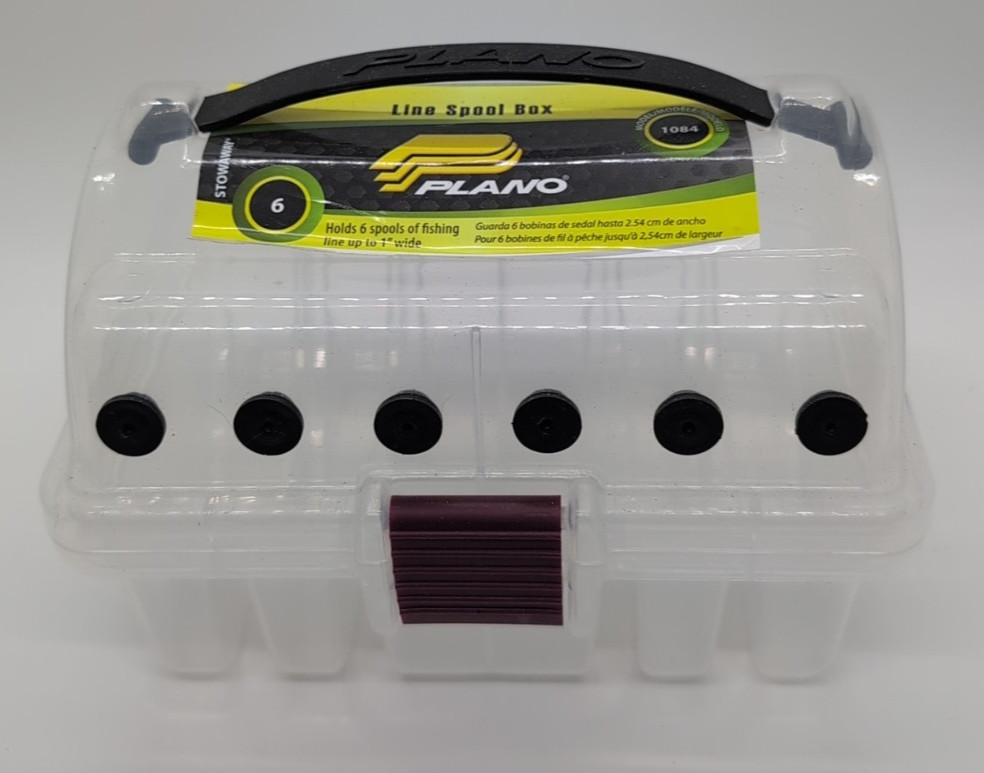 Plano Line Spool Box #1084 - 6 Spool Fishing Line Leader Dis