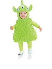 Belly Babies Plush Green Space Alien Costume Toddler 2T-4T Months