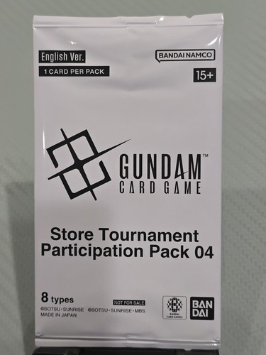 [ENGLISH] Gundam Card Game Store Tournament Participation Pack 04 Sealed Promo