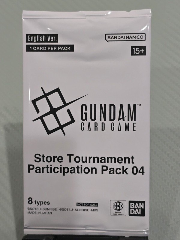[ENGLISH] Gundam Card Game Store Tournament Participation Pack 04 Sealed Promo