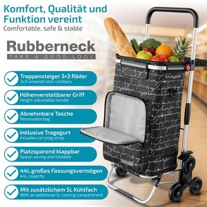 Rubberneck Einkaufstrolley 6-Rad Treppensteiger Hackenporsche Einkaufswagen