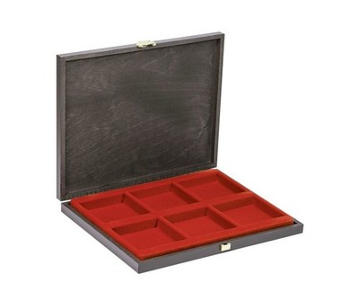 Lindner Echtholz-Münzkassette CARUS-1 S2491-2806E Neu