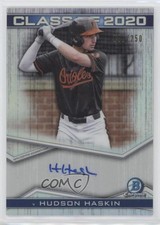 2020 Bowman Draft Class of 2020 Auto /250 Hudson Haskin #C20A-HH Auto n1u