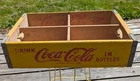 Vintage Yellow Wood Cola Cola Crate