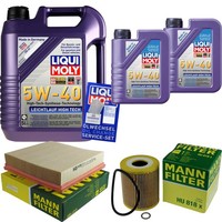 Inspektionspaket 7L Liqui Moly Leichtlauf High Tech 5W-40 FüR Opel Omega B 2.5