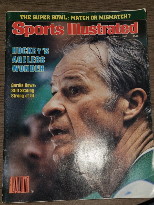 1980 Sports Illustrated GORDIE HOWE cover Super Bowl XIV Rams Steelers 