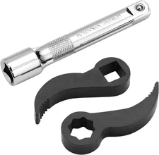 3 Pcs Pry Bar Wrench Adaptor Head, New Crowbar Adapter Head Tool,Half Shaft Remo