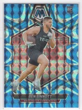 #351 Ben Sinnott 2024 Panini Mosaic Reactive Blue RC Washington Commanders
