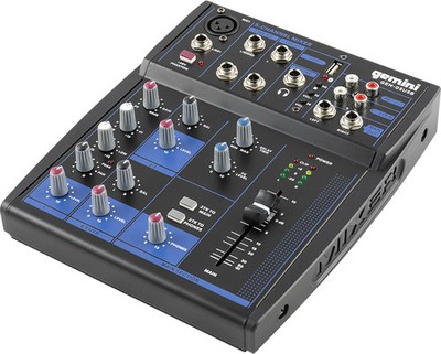 GEM-05USB: COMPACT 5 CHANNEL BLUETOOTH MIXER
