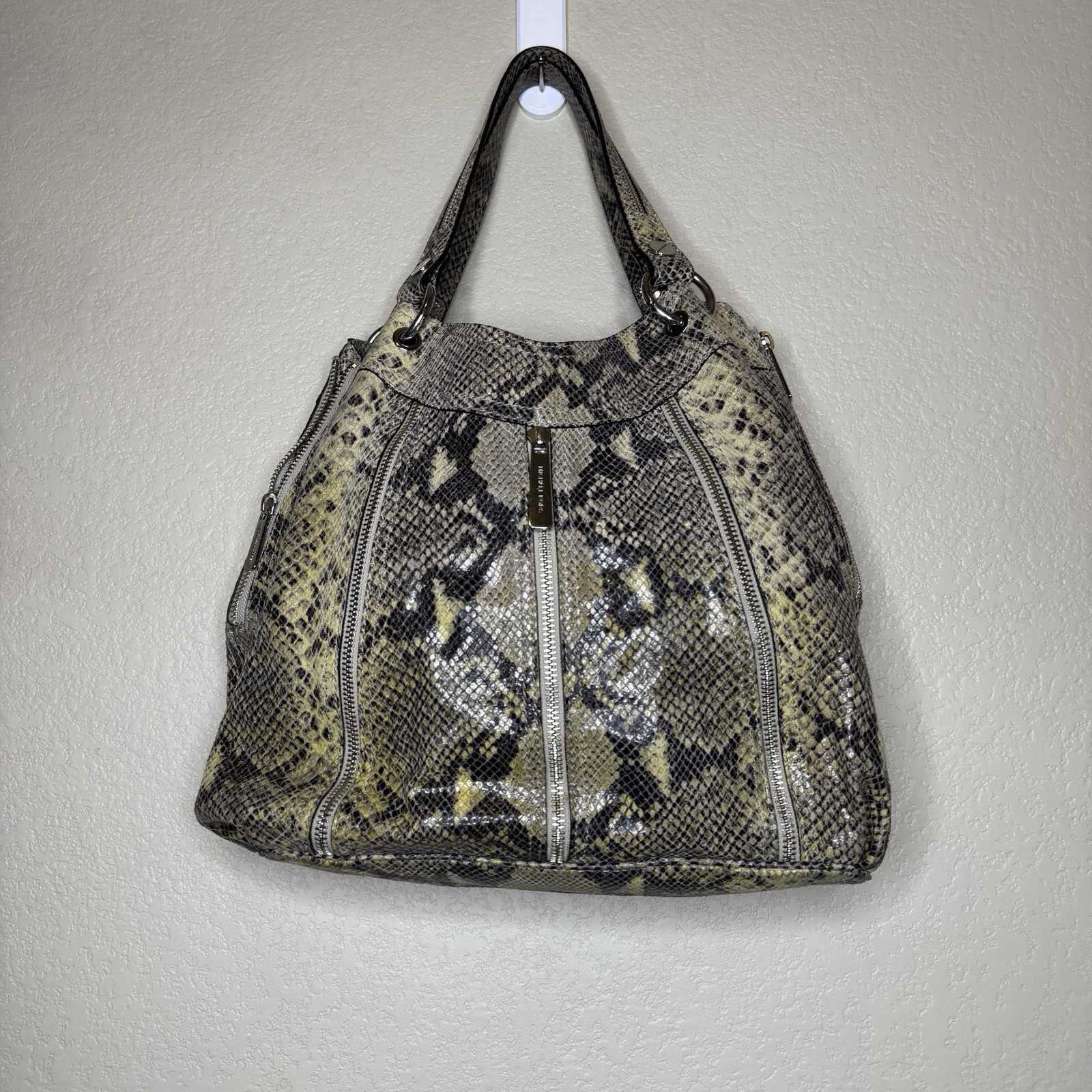 MICHAEL KORS Y2K Python Snakeskin Leather Satchel… - image 2