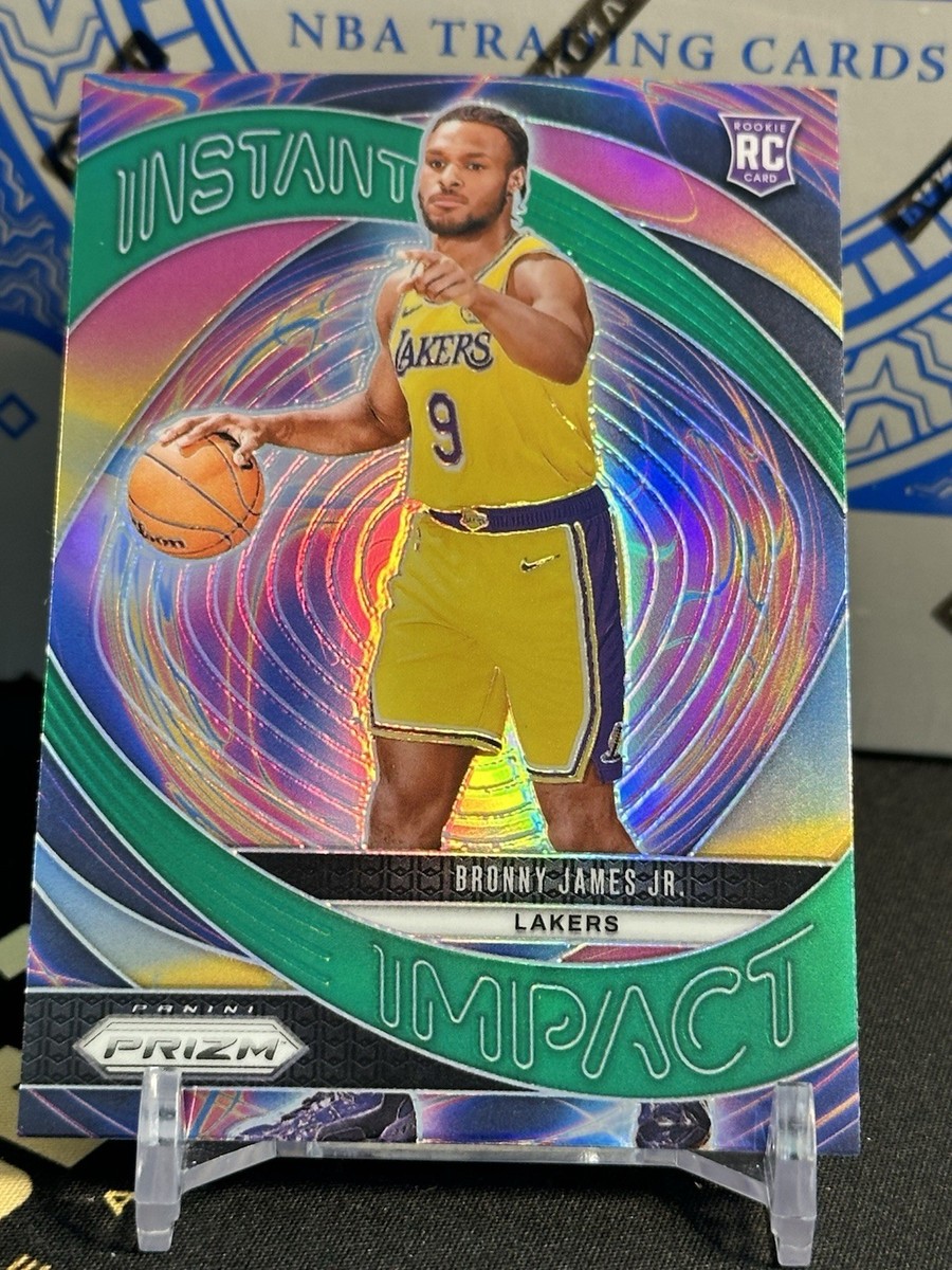 2024-25 Panini Prizm - Instant Impact Green Prizm #7 Bronny James