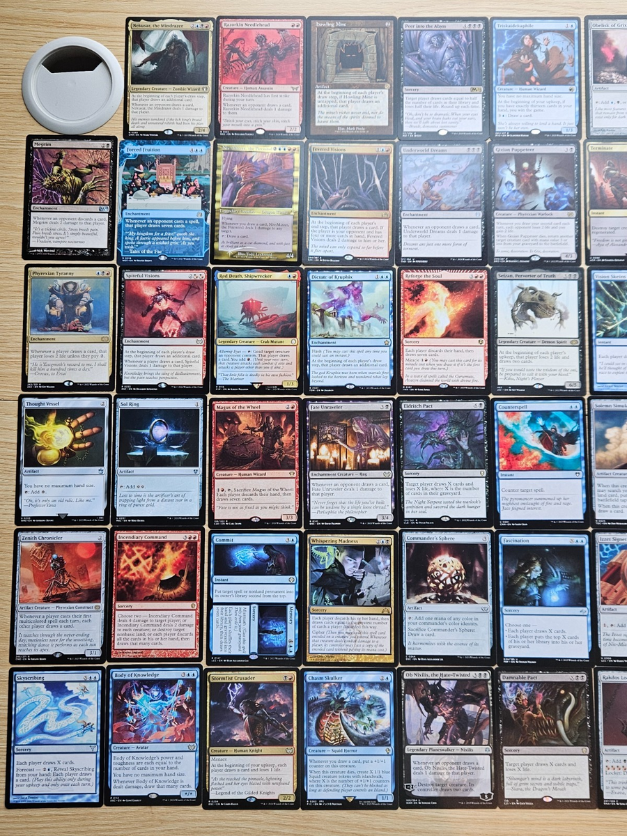 Custom Commander Deck ~ Mind Grinder ~ Nekusar, the Mindrazer ~ 100 Card  Deck