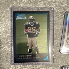 2006 Bowman Chrome Rookie Reggie Bush New Orleans Saints #223 Football Card. rookie card picture