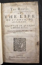 1623 ALEMAN, THE ROGUE, LIFE of GUZMAN DE ALFRACHE, JAMES MABBE, FOLIO, CALF 1st