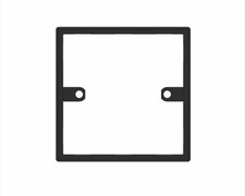 2.5mm  1 Gang Single Black  Spacer Frame Switch Socket Back Box Plastic Gang