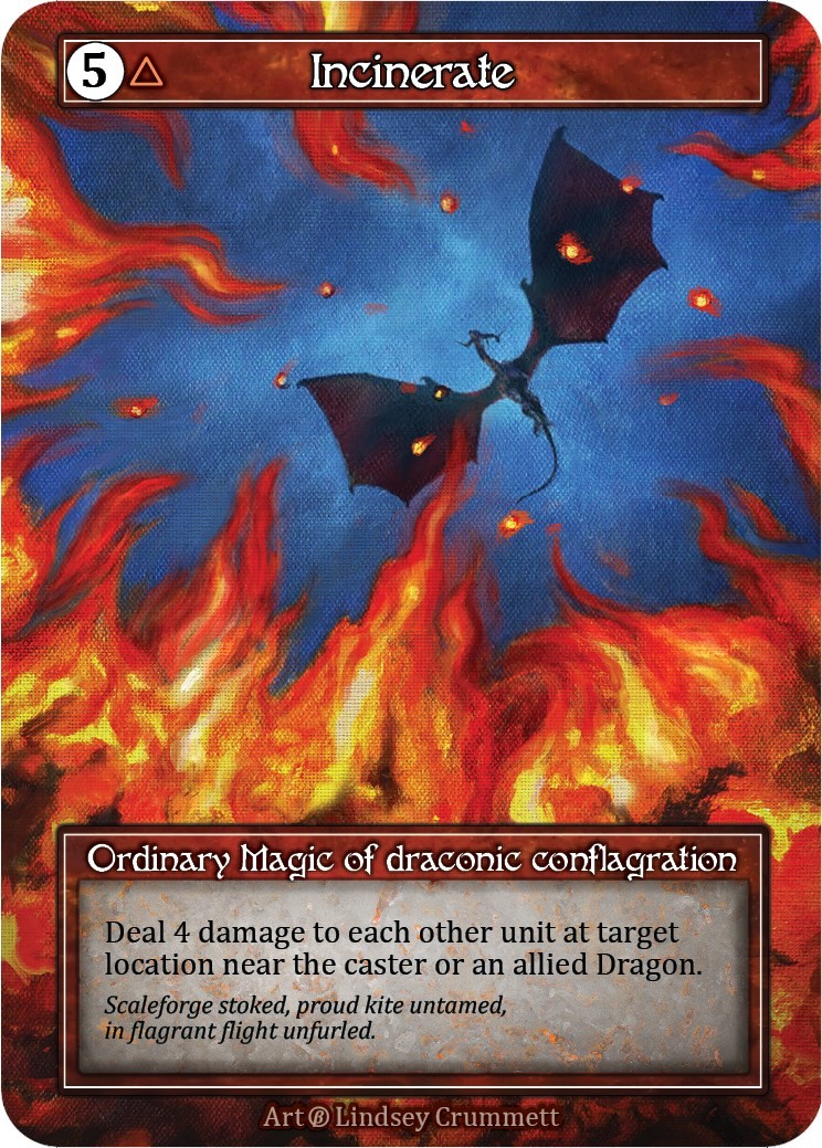 Incinerate (Foil) - Sorcery Contested Realm Beta - NM