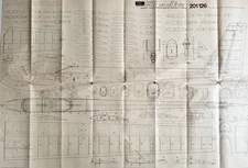 Hegi Modellbau Aladin 201126 Model Airplane Kit Plans Drawings Template