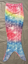 Mermaid Tail Kids Party Dress Up Play Multicolor Girls Swimsuit Cover Cosplay 2T