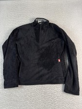 The North Face Fleece Pullover Womens Medium Black 1/4 Zip High Pile Soft Warm