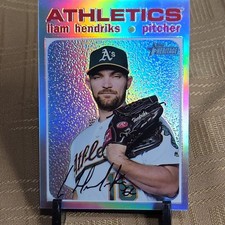 Liam Hendriks 2020 Topps Heritage Chrome Refractor THC-472 #d 474/571