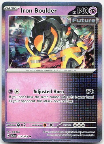 Iron Boulder 71/142 Rare Stellar Crown Pokemon Holo Near Mint