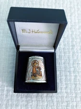 🔴 Christmas Hummel Thimble Limited Edition Silver Plated Vintage 1991