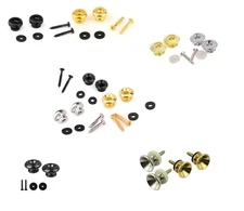 Guitar Strap Buttons Acoustic Electric Locks With Screws Pads Two End Pin