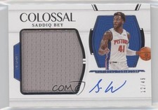 2021-22 Panini National Treasures Colossal Material 12/49 Saddiq Bey Auto 0r5l