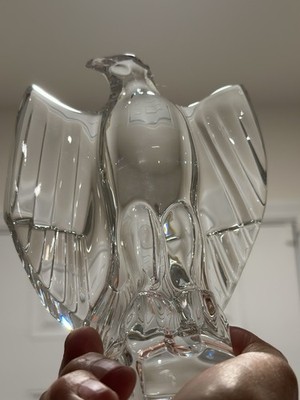 FLAWLESS Exceptional BACCARAT Crystal AIGLE EAGLE BIRD FALCON HAWK Figurine