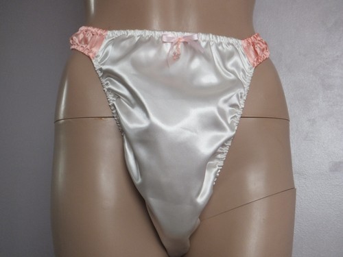 SISSY SATIN DOUBLE FRONT & GUSSET DISCRETE PANTIES CROSSDRESS PRIDE 28-44 - Picture 7 of 11