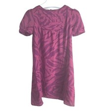 Marc by Marc Jacobs Wool Women's Zebra Print Knee-Length Dress Size 6 Pink