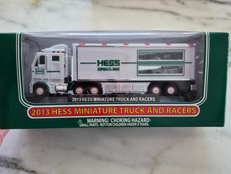 2013 HESS MINIATURE TRUCK AND RACERS new in box
