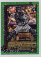 2025 Topps Chrome Logofractor Edition Green Refractor 27/99 Drew Romo #124 0m1w