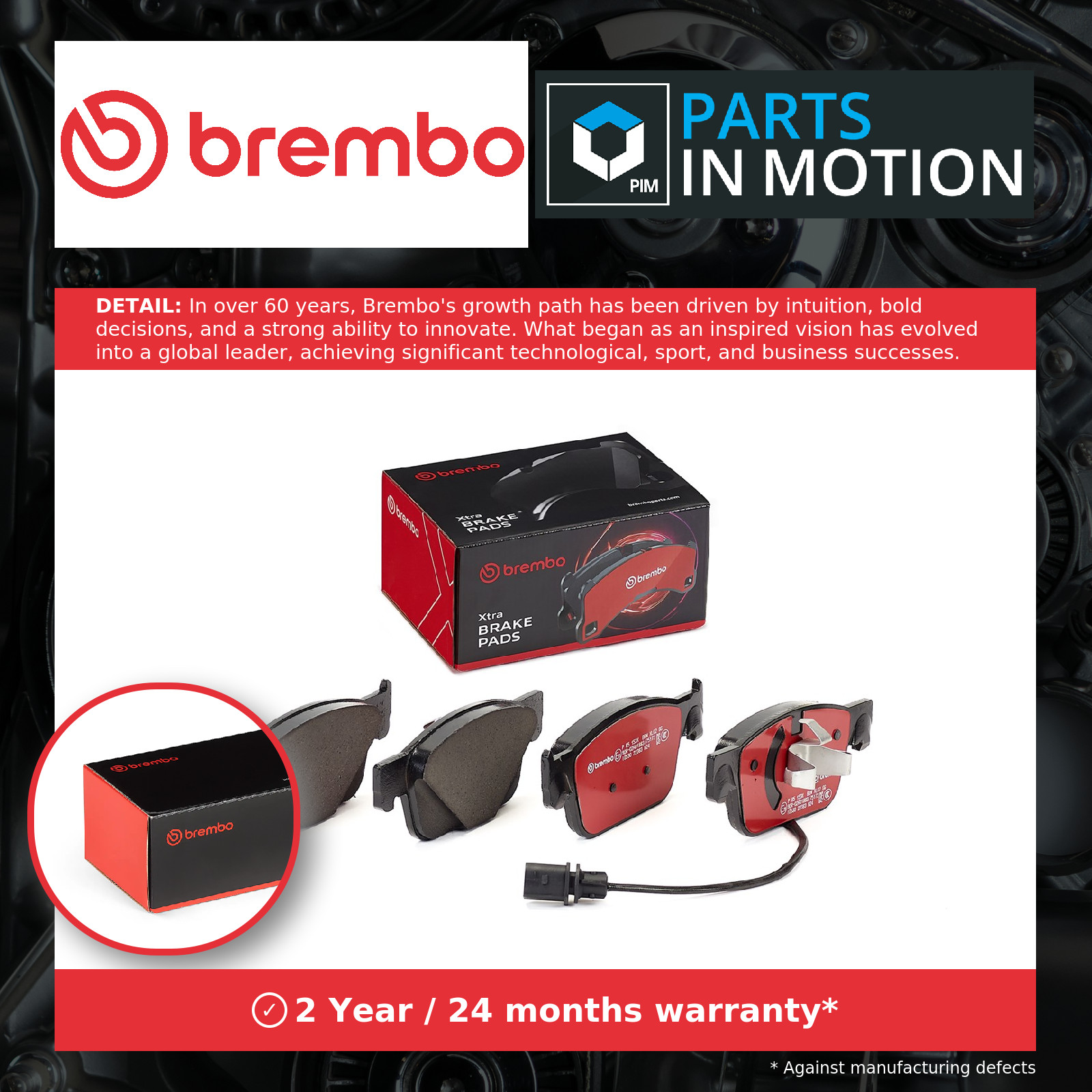 Brake Pads Set fits AUDI A4 Allroad B9 2.0D Front 2016 on Brembo 8W0698151AA New - Image 11