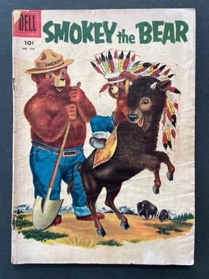 Smokey The Bear #754 Four Color Comics 1956 Dell Unique Panel Layout