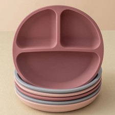 1PCS Baby Sucker Silicone Dining Plate BPA Free Children Dishes Suction Toddle T