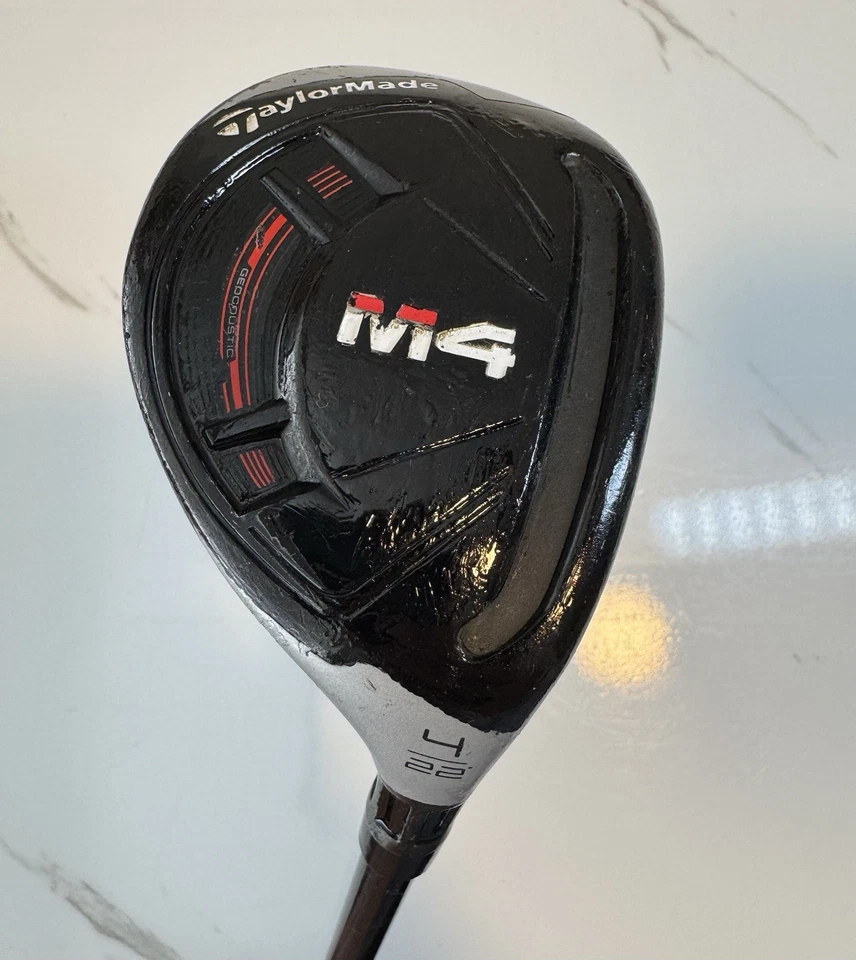 Taylormade M4 22° Hybrid 4 Fujikura Atmos Graphite Stiff 7S Right Hand Club 40” - Image 2 of 4
