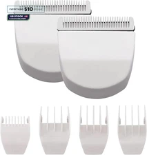 2 Pack Professional Peanut Clipper/Trimmer Snap On Replacement White 2 